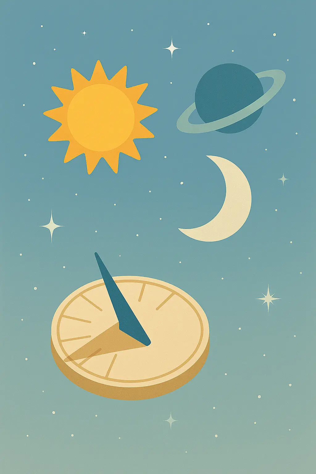 Sundial and planets